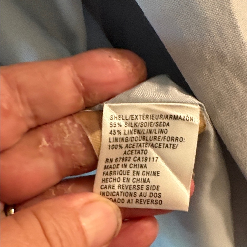 Sigrid Olsen Gray linen Long suit jacket - Picture 7 of 12
